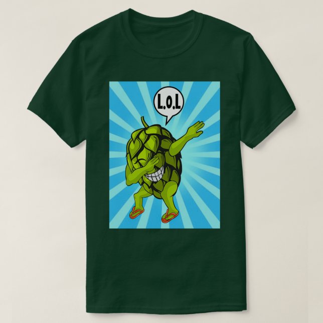 HOPS DABBING CASCADE T T-Shirt (Design Front)