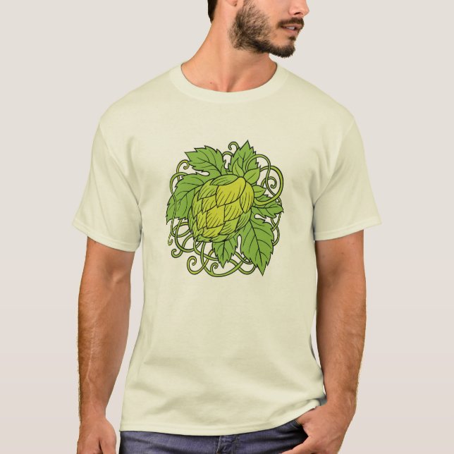 Hops design (craft beer lover's tee) T-Shirt (Front)