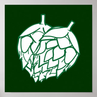 Hops wall hanging poster