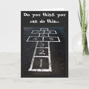 HOPSCOTCH AND AGE HUMOR FOR YOUR 50th BIRTHDAY Card