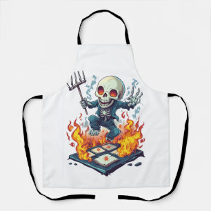 Hopscotch from Hell � Funny Demon Skull Apron