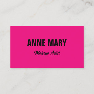 Hopt Pink Fuchsia Black Colourful Bright Trendy Business Card