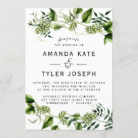 Hopvine Wedding Invitation Hop Vine