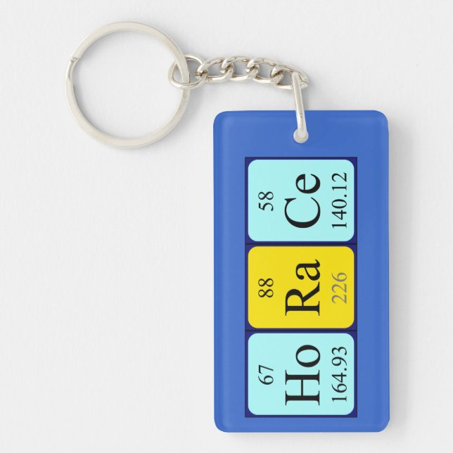 Horace periodic table name keyring (Front)