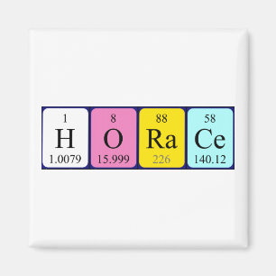 Horace periodic table name magnet