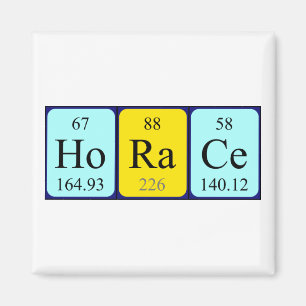 Horace periodic table name magnet