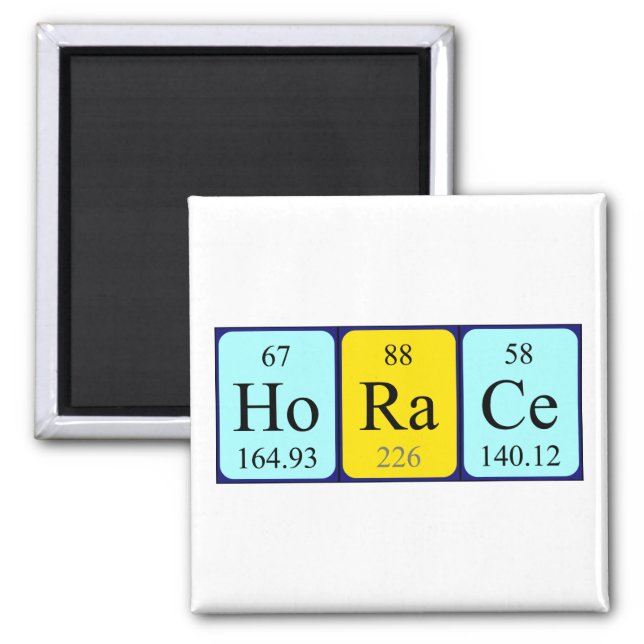 Horace periodic table name magnet (Front)