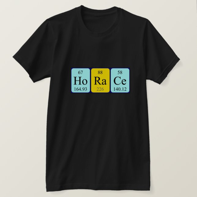 Horace periodic table name shirt (Design Front)