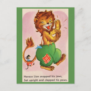 Horace the Lion and friend Postcard