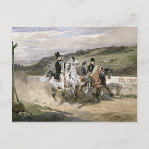 Horace Vernet and his Children Postcard