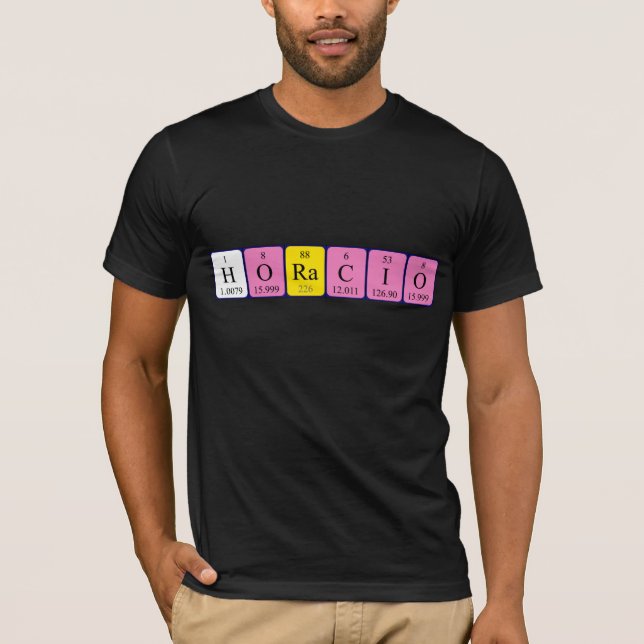 Horacio periodic table name shirt (Front)