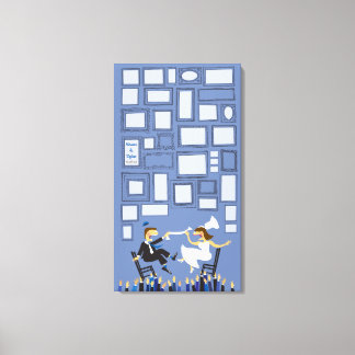 HORAH CHAIR Wedding Sign-In Guest Memory Board Canvas Print