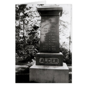 Horatio Alger's grave in Natick, Massachusetts