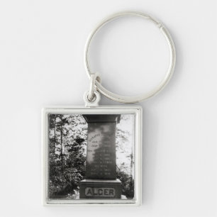 Horatio Alger's grave in Natick, Massachusetts Key Ring