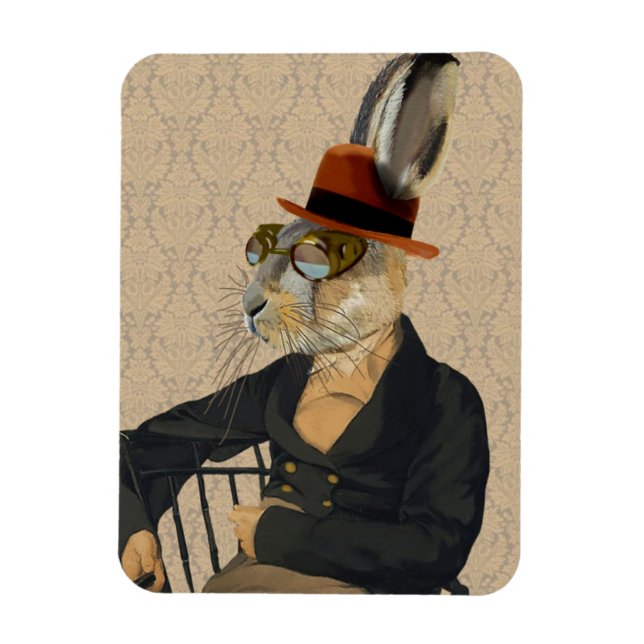 Horatio Hare on Chair Magnet (Vertical)