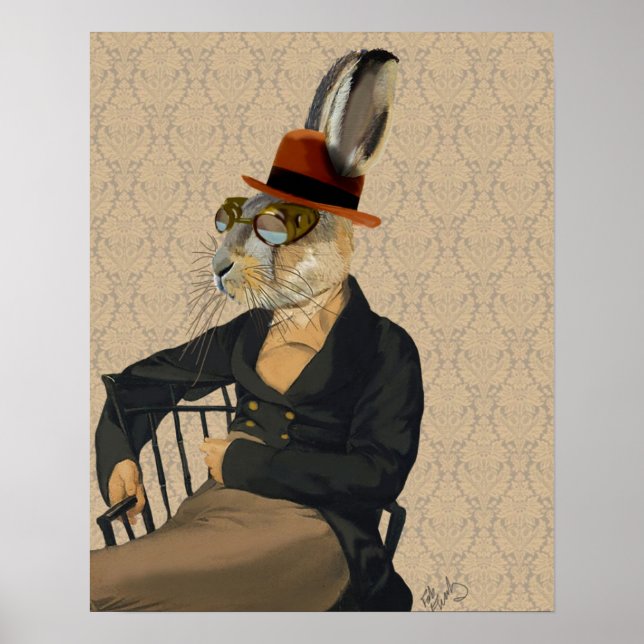 Horatio Hare on Chair Poster (Front)