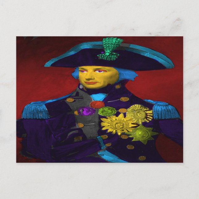 Horatio Nelson Pop Art Postcard (Front)