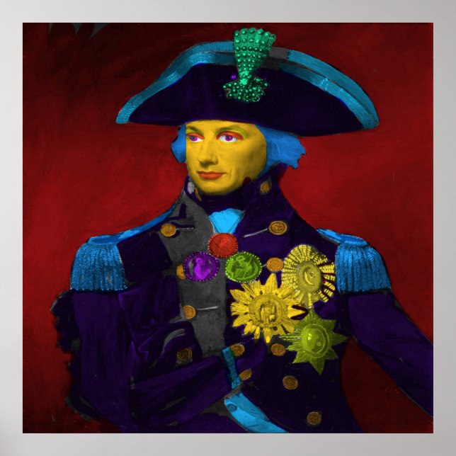 Horatio Nelson Pop Art Poster (Front)