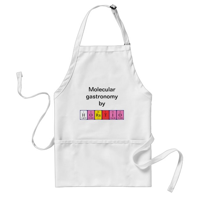 Horatio periodic table name apron (Front)