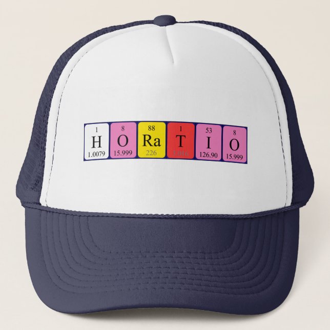Horatio periodic table name hat (Front)