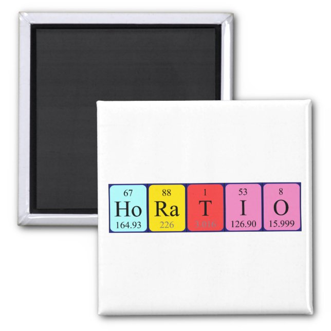 Horatio periodic table name magnet (Front)