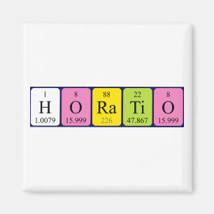 Horatio periodic table name magnet