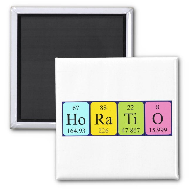 Horatio periodic table name magnet (Front)