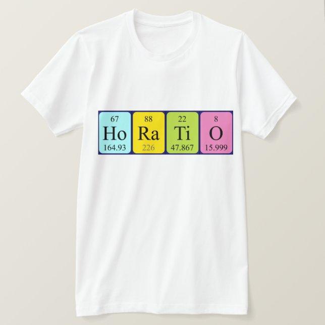 Horatio periodic table name shirt (Design Front)