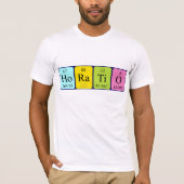Horatio periodic table name shirt (Front)