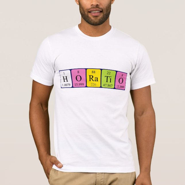 Horatio periodic table name shirt (Front)