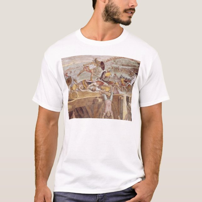 Horatius Cocles on the Sublician Bridge T-Shirt (Front)