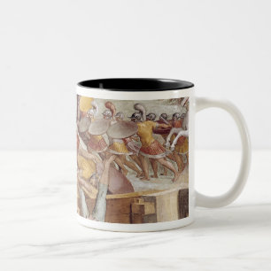 Horatius Cocles on the Sublician Bridge Two-Tone Coffee Mug
