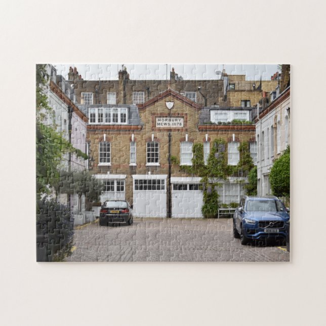 Horbury Mews Houses Notting Hill London UK Jigsaw Puzzle (Horizontal)