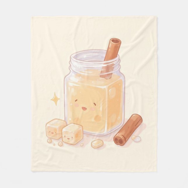 Horchata Fleece Blanket (Front)