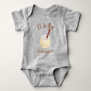 Horchata Orxata Mexican Spanish Beverage Drink Baby Bodysuit