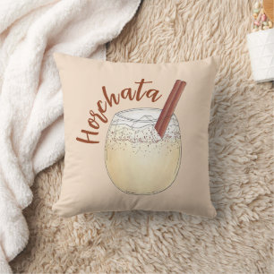 Horchata Orxata Mexican Spanish Beverage Drink Cushion