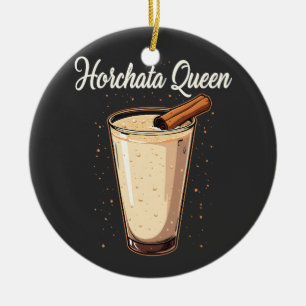 Horchata Queen Mexican Spanish Drink Ceramic Tree Decoration