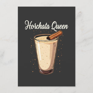 Horchata Queen Mexican Spanish Drink  Enclosure Card