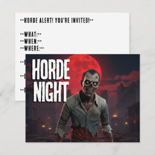 Horde Night Party Invitation