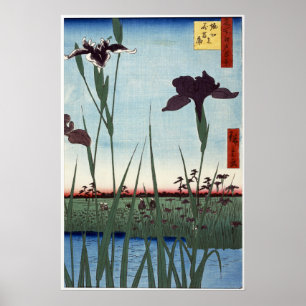 Horikiri Iris Garden 1857 Japanese woodblock print