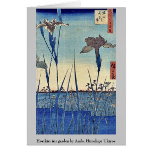 Horikiri iris garden by Ando, Hiroshige Ukiyoe
