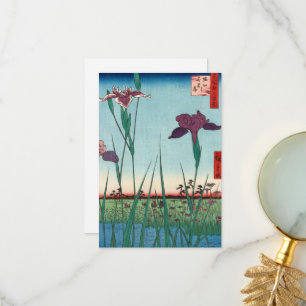 Horikiri Iris Garden by Utagawa Hiroshige Thank You Card
