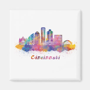 horizon cincinnati aquarela magnet