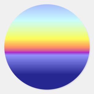 "Horizon" Classic Round Sticker