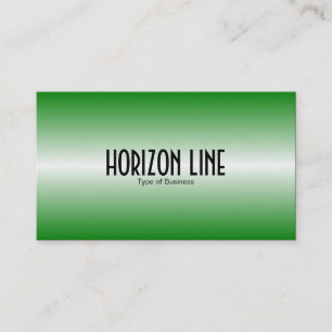Horizon Line - Medium Green Business Card