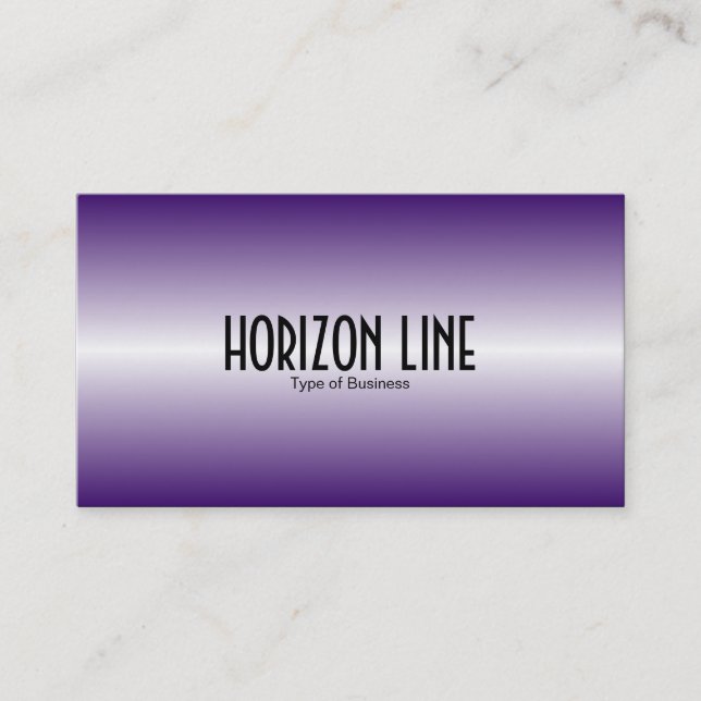 Horizon Line - Purple Business Card (Front)