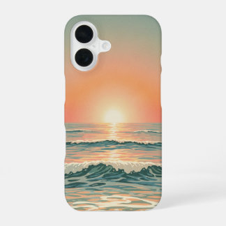 Horizon Océanique Rétro iPhone 16 Case