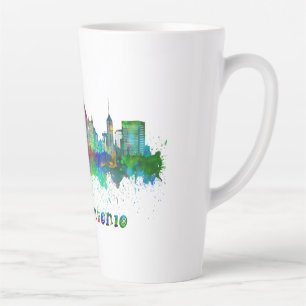 horizon of san antonio aquarela latte mug