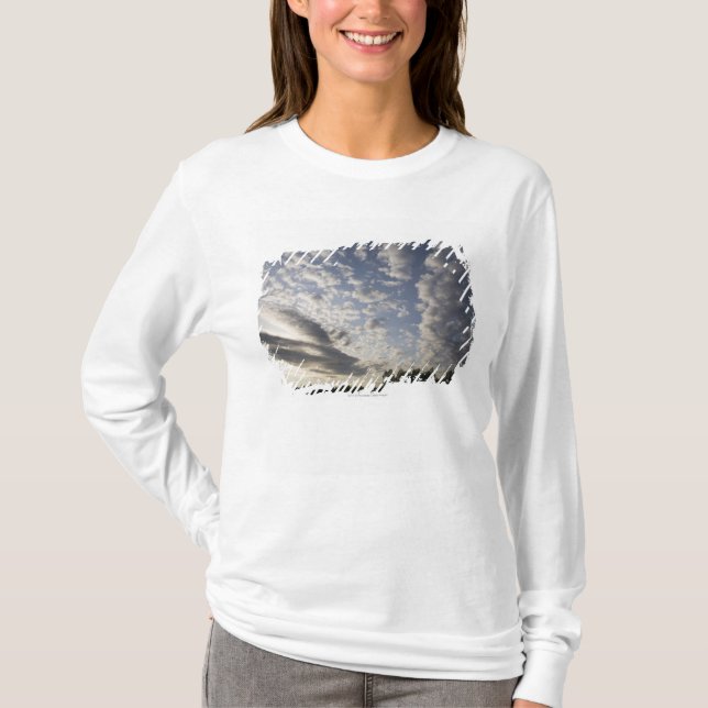 Horizon Sky View with Clouds T-Shirt (Front)