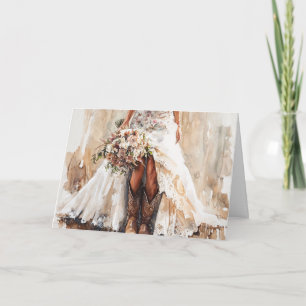 Horizon-Stretching Love for the Western Bride Card